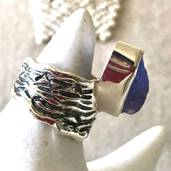 .925 SS Adjustable Statement Ring - Picture 3 of 5